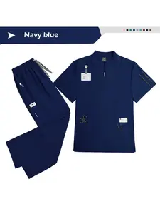 Suitable for Both Men and Women Pet Hospital Scrub Set Veterinary Beauty Workwear Top Jogging Suit Suitable for Clinics and Pharmacies