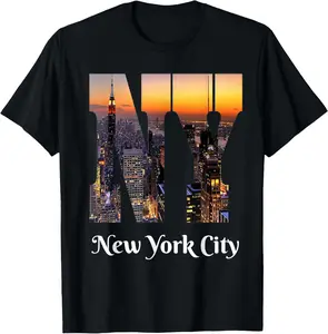100% Cotton New York City Iconic Skyline T-shirt