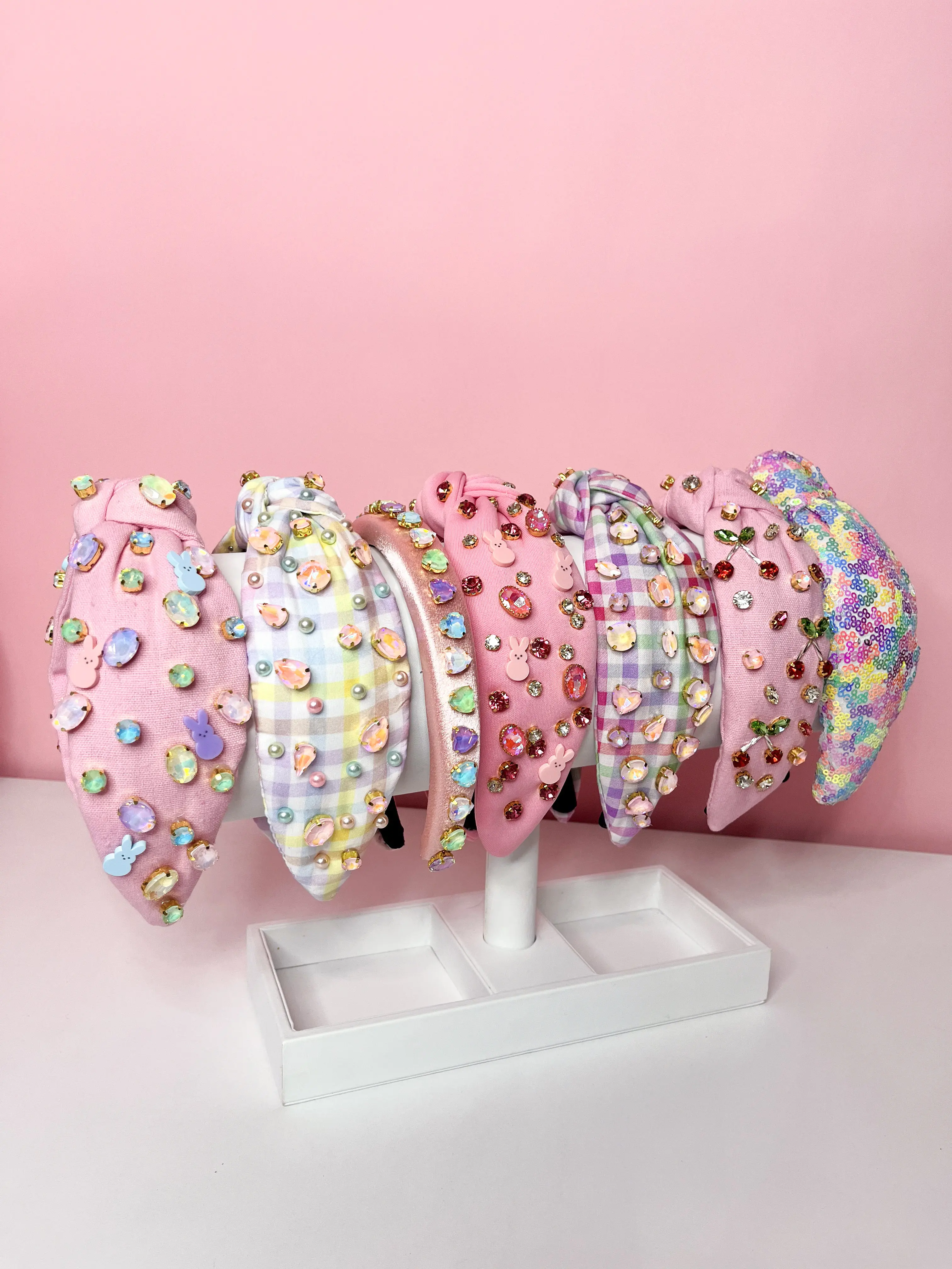 Pastel Headbands – Cute Spring Hair Accessories, Jeweled & Gingham Styles