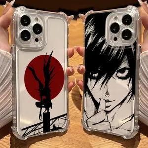 Hot Anime Death Note Phone Case For iPhone 17 16 15 14 13 12 11 Samsung A Mini Pro Max X XR XSMax 7 8 Plus Anti Fall Transparent Cover