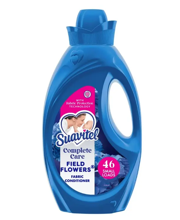Suavitel Complete Liquid Fabric Softener, Fabric Conditioner, Field Flowers Scent, 46 fl oz Bottle