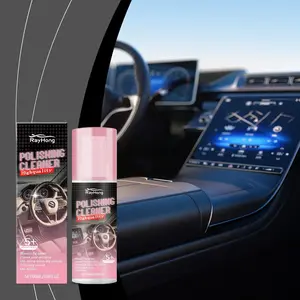 Car Interior Polishing & Cleaning Solution, Car Cleaner, Fabric Upholstery Cleaner, Car Cleaning Supplies, Quick Stain Removal, Long-Lasting Shine, Suitable for Leather and Fabric Surfaces, 100ML