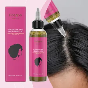 Hoegoa Rosemary Hair Nourishing Oil 100ml Essential Oil for Frizzy Hair Care Nourishes Soothes Softens Smooths Reduces Breakage Restores Strength