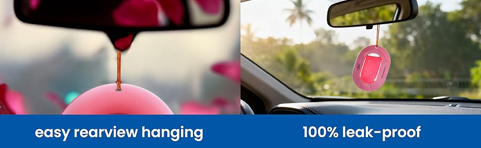 Godrej Aer O Hanging Car Freshener, Assorted Pack of 3 Car Fragrance Set Car Odor Remover Car Scents Car Perfume