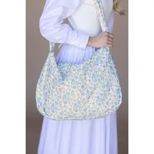 Large Quilted Puff Tote Bag