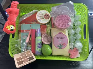 10 Bubble Bundle -10 Mini Makeup & Personal Care kit with 10 Decorative Bubbles