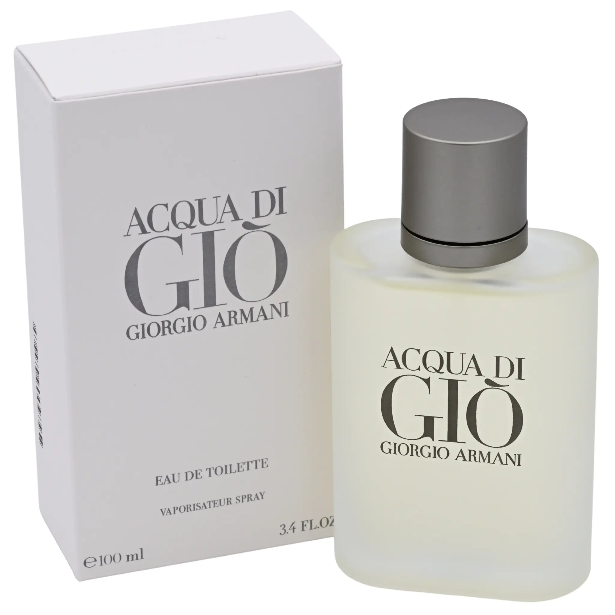 Giorgio Armani Acqua di Gio Men's Eau de Toilette Cologne - Luxurious Traditional Zesty Citrus Spicy Fragrance, Mediterranean Citrus, Rosemary, Spicy Woody Notes, 3.4 fl oz, New in Box, Citrus Spicy Fragrances, Traditional Men's Fragrance