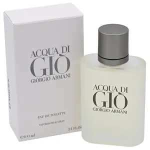 Giorgio Armani Acqua di Gio Men's Eau de Toilette Cologne - Luxurious Traditional Zesty Citrus Spicy Fragrance, Mediterranean Citrus, Rosemary, Spicy Woody Notes, 3.4 fl oz, New in Box, Citrus Spicy Fragrances, Traditional Men's Fragrance