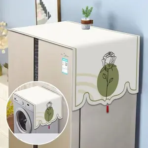 Seasonal Universal Dust Cover Cloth, Refrigerator Lid Protector for Single Door & Double Door Fridges, Versatile Washing Machine Microwave Cover