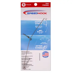 Speedhook 1 Pack  Spring Loaded Fishing Hook  Automatically Sets Hook  Adjustable Tension bass fishing