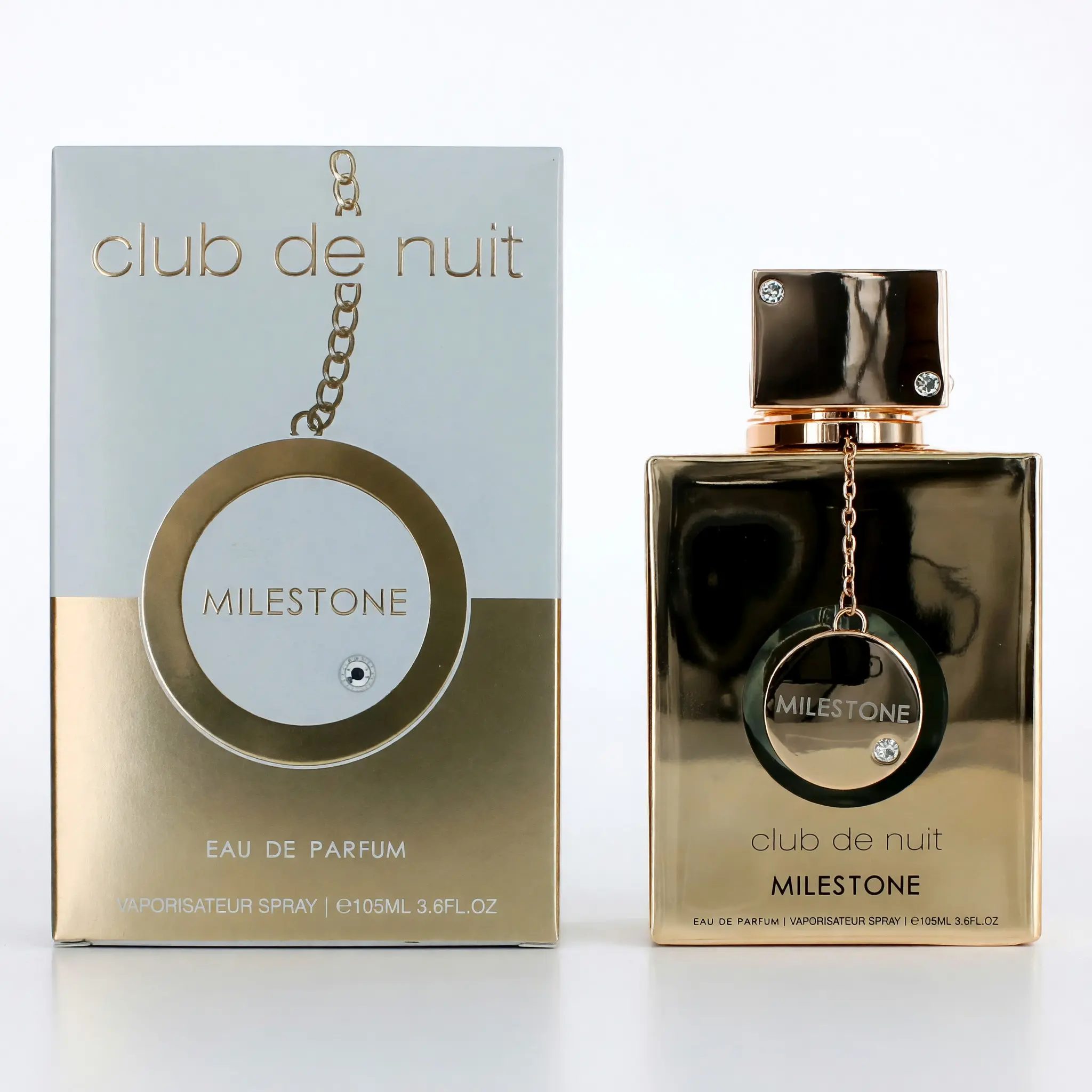 Unisex Club De Nuit Milestone by Armaf - 3.6 oz EDP with Signature Scent, Aquatic Notes, Citrus Accents, Complex Opening & Stylish Bottle