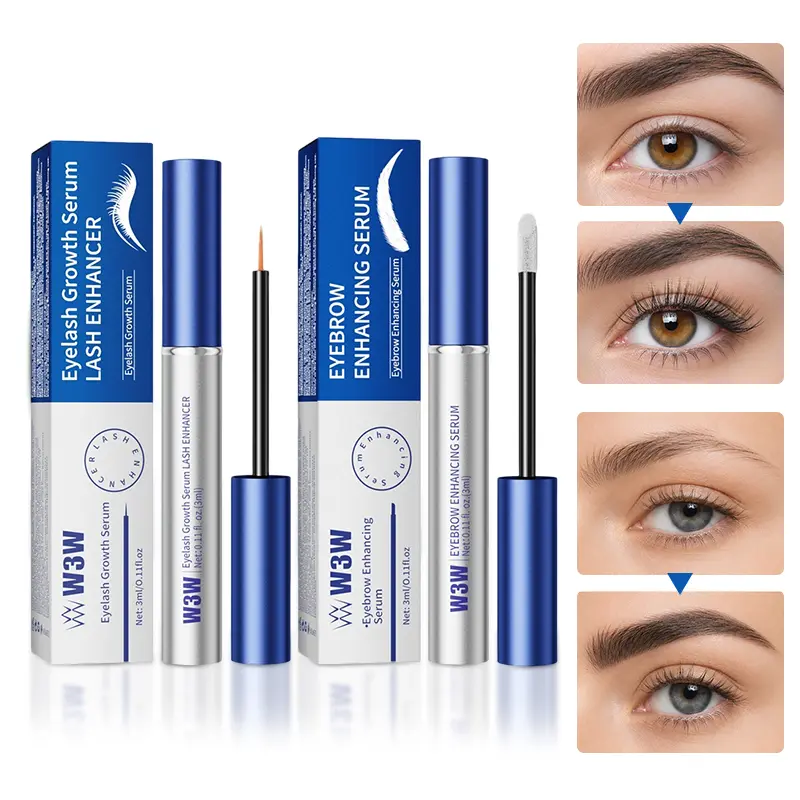 Eyelash Serum & Eyebrow Nourisher, Non-Prostaglandin Lightweight Formula, Lash Enhancer for Fuller-Looking Lashes & Brows