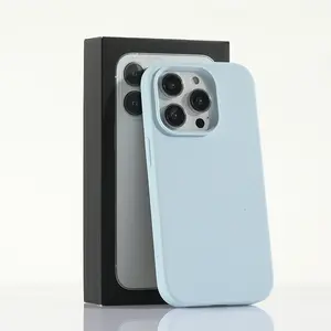 Phone case for iPhone 17 Pro Max 16 15 14 13 12 11 Pro Max Plus Large Hole Skin-Feel Liquid Silicone-like Phone Cases Skin-friendly Premium Handfeel, Shockproof Protective Cover case for iphone 17 Pro Max