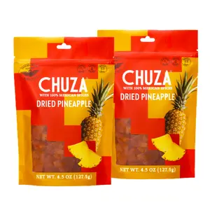 CHUZA Dried Chili Pineapple Bites, Spicy Dried Pineapple Mexican Candy Chilli Spiced Pineapple Combos Snacks with Real Fruit Flavors for Adults and Children - Pack of 2