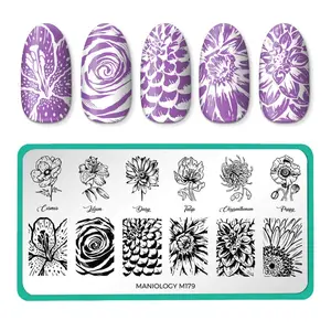 Grow With Love (m179) - Nail Stamping Plate