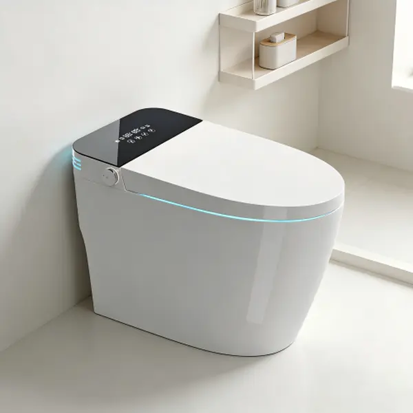 ［Bellemave ]  Smart Bidet Toilet with Heated Seat - Auto Open/Close Lid, Siphonic Jet Flush, Instant Warm Water & Air Dryer, Multi-Mode Flush for Bathroom, Power-Outage Flush