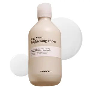 Deeom Yam Brightening & Hydrating Toner - High-Concentration Andong Yam, Rice & Niacinamide Formula, Alcohol-Free, Fades Dark Spots, Moisturizes, Boosts Hydration, Ideal for Dry Skin, Moisturize, Hydrate