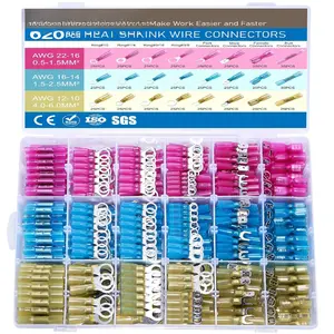 620 count Heat Shrink Wire Connectors Electrical Connectors Kit Wire Connectors Kit,  Marine Grade  Terminals  Connectors, Spade Fork Ring  Splices