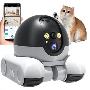 Intelligent 1080P Monitoring Mobile Phone Remote Control Car, Dual Lens Home Monitor, WiFi Viewing Living Room Bedroom Moving Intelligent Robot HD Camera