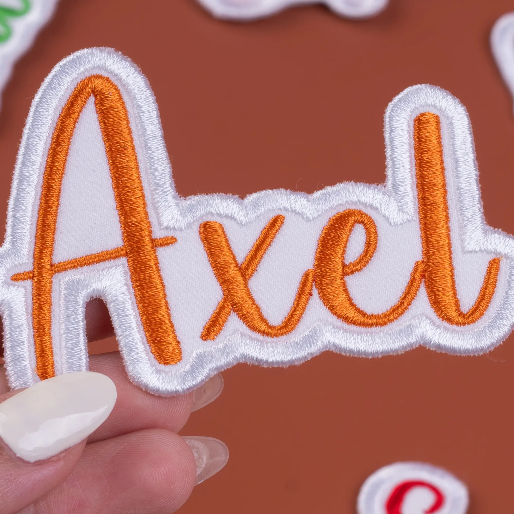 Custom Embroidered Name Patch – Personalized Text Patches | Team Patches Iron-On, Sew-On, Hook & Loop | For Jackets, Hats, Uniforms, Bags