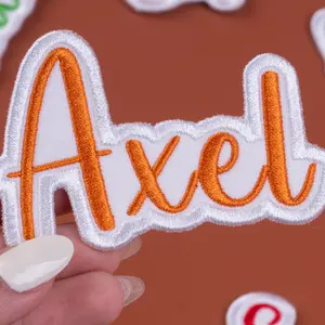 Custom Embroidered Name Patch – Personalized Text Patches | Team Patches Iron-On, Sew-On, Hook & Loop | For Jackets, Hats, Uniforms, Bags
