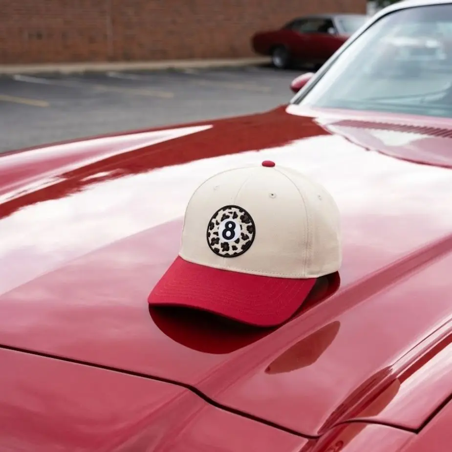 8 Ball Pool Hat, Retro Billiards Snapback Cap, Lucky 8 Ball Trucker Hat, Red White Game Day Hat, Vintage Sports Cap