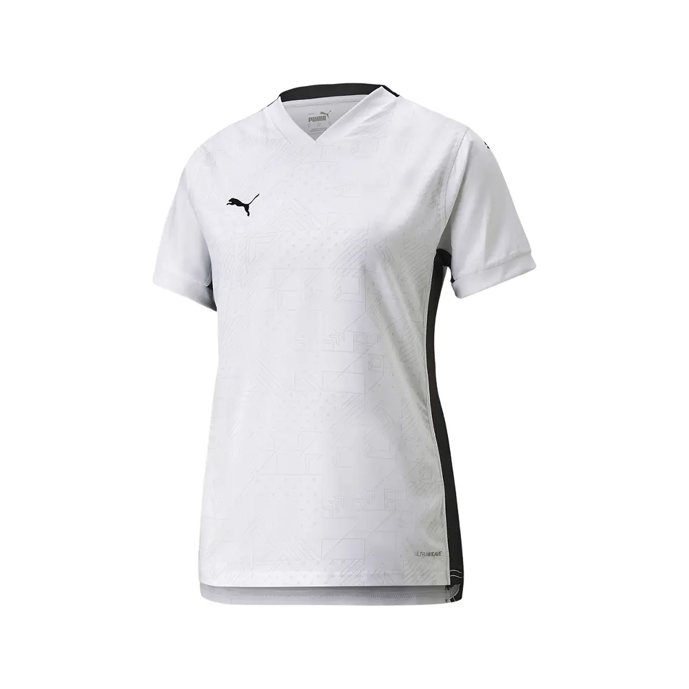 PUMA Womens Teamcup Crew Neck Short Sleeve Jersey Soccer Cleats  - White
