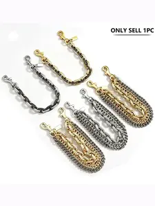 Metallic Bag Charm Extender Chain, Casual Plain Design Handbag Accessory, All-Seasons Metal Wrist Strap for Bags, Box Bag Pendant, Purse Extender Chain