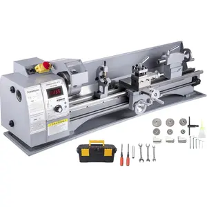 VEVOR Metal Lathe, 8.26"x28.3" Lathe Machine, 2500 RPM Variable Speed Change 750W Brushless Motor Precision Lathe Milling Machine for Various Metal Turning Working