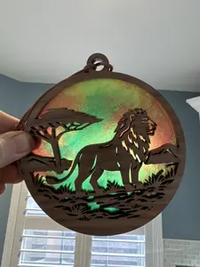 Lion Suncatcher for Sunny Window