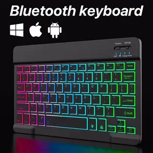 Wireless Bluetooth Keyboard RGB Colorful Backlight