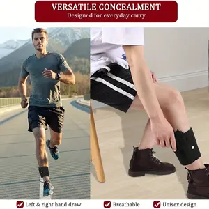 Adjustable Concealed Carry Ankle Holster for Men & Women - Comfortable, Secure Fit for Right & Left Hand Draw - Durable, Breathable, and Versatile for Hunting & Fishing