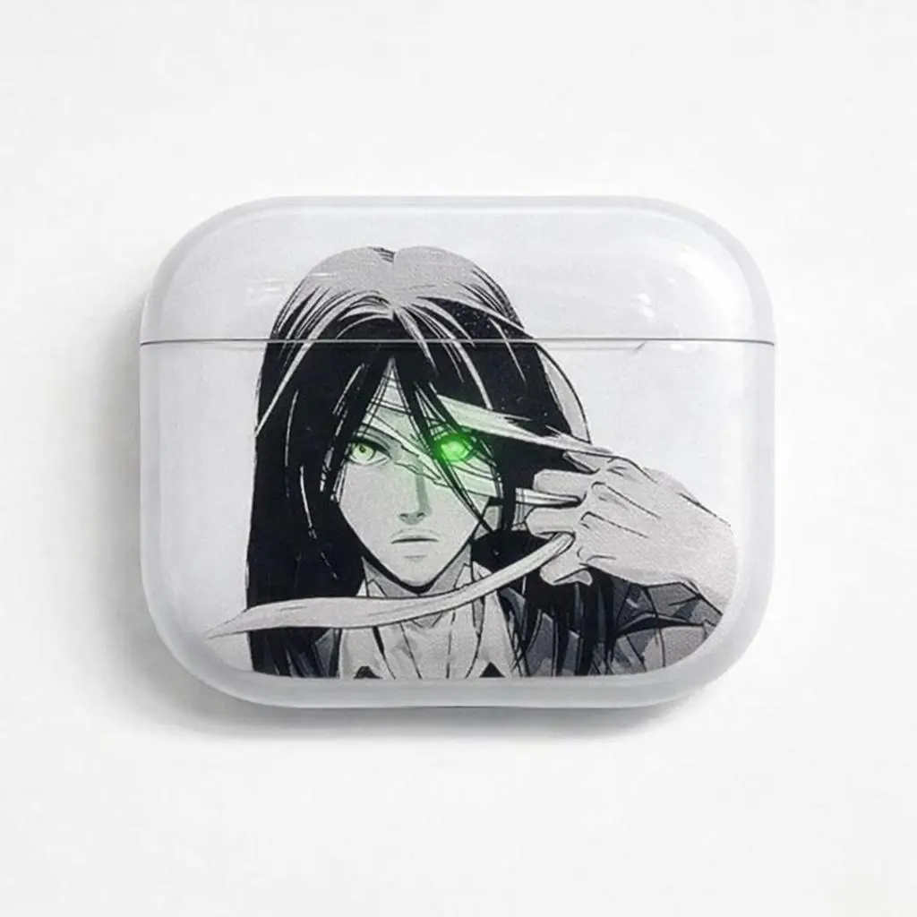 Attack on Titan Earphone Case for Airpods 4 2 3 Pro 1 2 Soft Wirless Bluetooth Headphone Cover Cartoon Anime AirPods Case