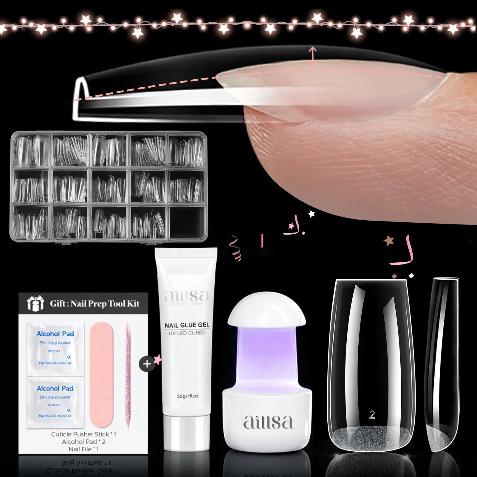 Pre-Built Apex M-Square Nail Set