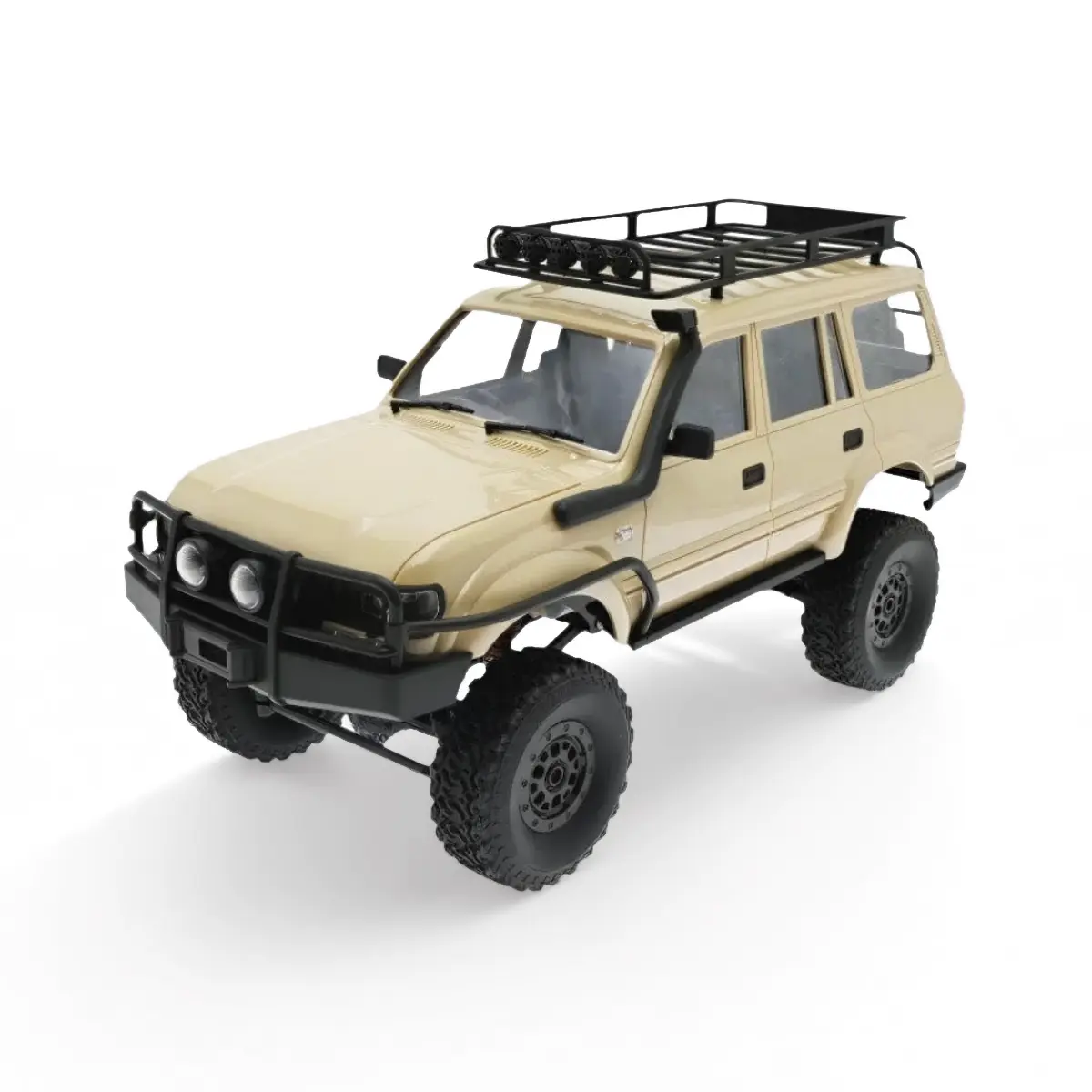 1/16-Scale 4WD All-Terrain RC Crawler Truck, 2.4GHz Off-Road Remote Control Toy with LED Lights, 260-Motor and Upgraded Chassis