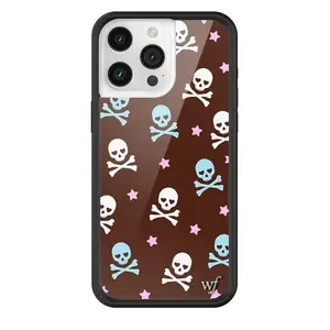 Wildflower Cases - Cross Bones, Limited Edition iPhone Case |  Durable Protection Punk Skull Pink Stars Grunge