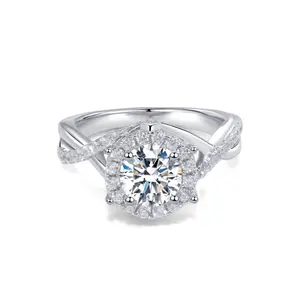 【#X35】(Garden)925 Sterling Silver Synthetic Moissanite Ring