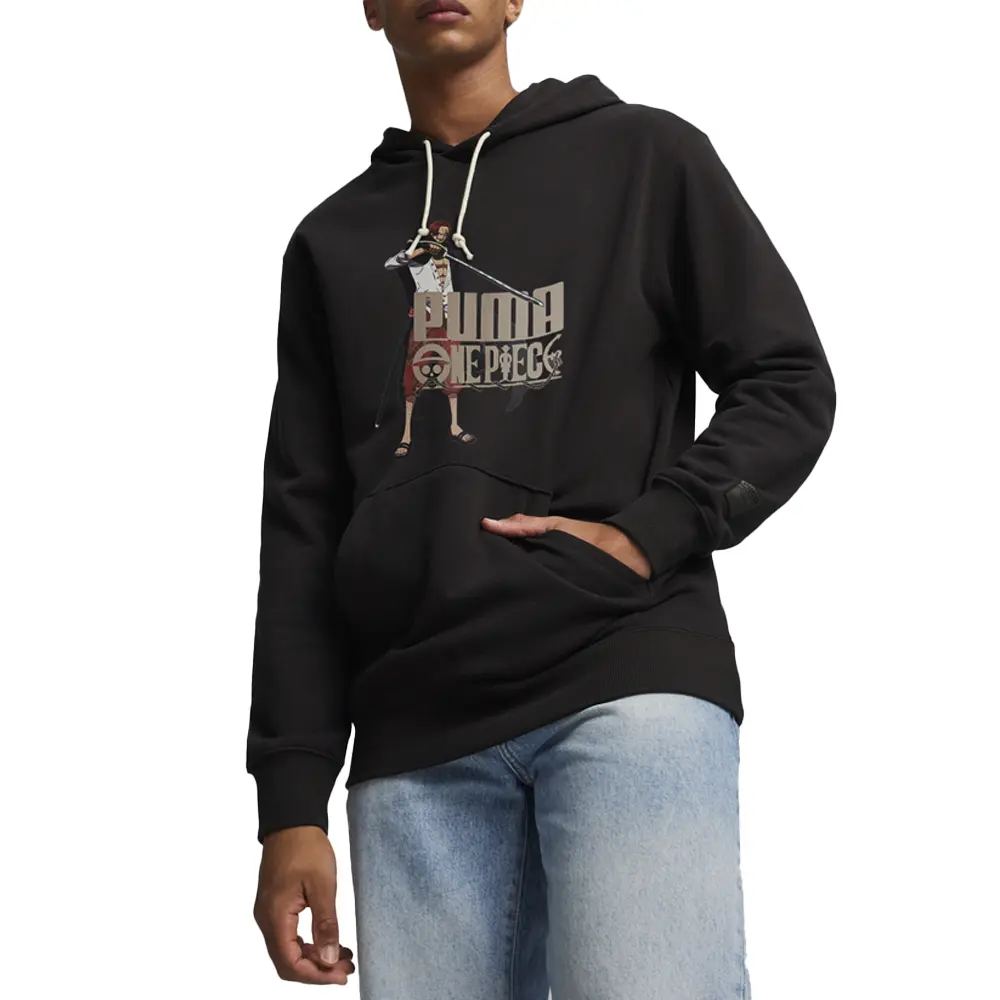 PUMA Mens X One Piece Graphic Hoodie Casual Outerwear Casual - Black