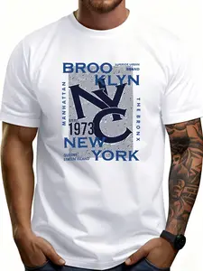 A casual urban style men's T-shirt, a gift for him.