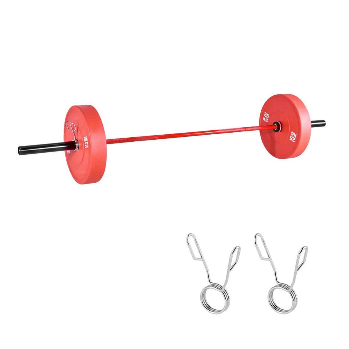 7FT Long Olympic Flat Barbell Bar - 1000lbs Capacity, Knurled Grip, Ceramic Coating, Electrophoretic Finish, Fits 2" Plates, for Weightlifting Squat Deadlift, High-Performance Bodybuilding Bar, Bodybuilding Bars, Flat Barbell Bars