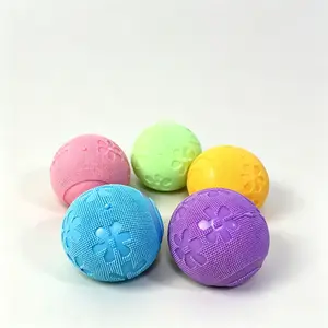 Smiley Face Fluffy Stress Balls in Green, Purple, Orange, Blue & Pink, Spiky Silicone Tactile Sensory Relief Toy, Soft Fuzzy Quiet Desk Fidget for Kids and Adults, Ideal Classroom Rewards, Party Favors & Creative Goodie Bag Gifts