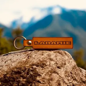 Laramie Keychain for Cummins or Ram Trucks Genuine Leather Keychain
