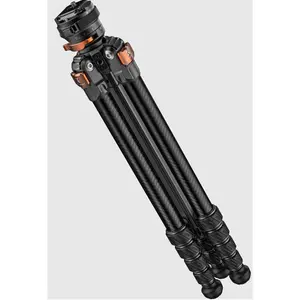 K&F CONCEPT 153 cm Carbon Tripod, Lightweight Tripod, Flexible Camera Tripod with 360 °   Ball Head, 1/4 Inch Thread, Carry Bag for DSLR Camera A225C2+BH28R