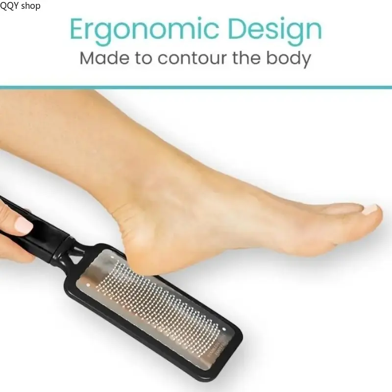 3 Pack Foot File Feet Scraper for Dead Skin - Heel Grater, Callus Remover Scrubber Tool, Rasp for Cracked Heels - Stainless Steel Pedicure Filer for Men & Women - Use on Wet or Dry Skin 4-pack