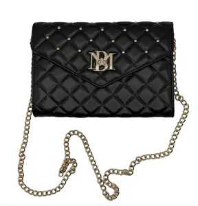 Badgley Mischka Quilted and Studded Crossbody Bag