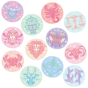 Zodiac Sticker Extra Large Stickers for Adults Funny Adhesives with Memes Funny Stickers with Colorful Graphic Decals Multi
