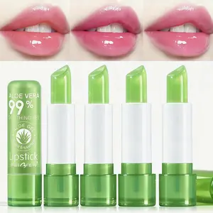 Aloe Vera Color Changing Lipstick Set Long Lasting Moisturizing Makeup Thermostatic Plant Berries Lip Glossy Hydrating To Pink Magic Cosmetic Pack
