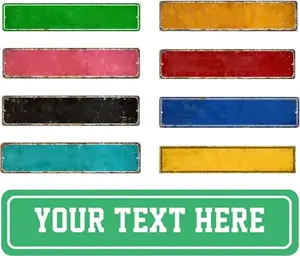 Custom Road Signs - Metal with Name Text Outdoor Signs for Bedroom & Business - Style01