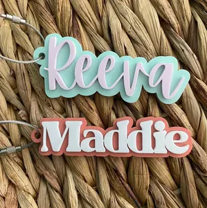 Personalized Backpack Name Tags - Acrylic