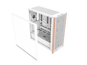 Thermaltake S370 WS; Mid Tower Chassis; Wood Front Trim; 4x120mm CT120 PWM Fans Included; 360mm Radiator Support; 410mm GPU Clearance; 200mm Max PSU Length; 175mm Air Cooler Max Height; E-ATX/ATX/mATX/mITX; Hidden Connector Support